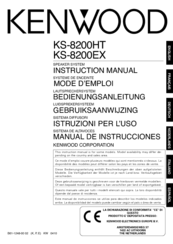 KENWOOD KS-8200HT Instruction Manual