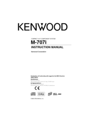 KENWOOD M-707i Instruction Manual