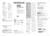 KENWOOD M1GD50 Quick Start Manual