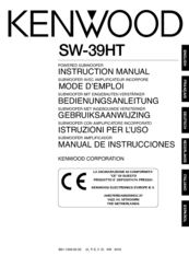 KENWOOD SW-39HT Instruction Manual