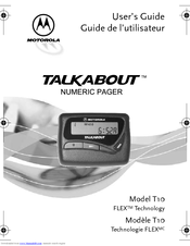 Motorola TALKABOUT FLEX T10 User Manual