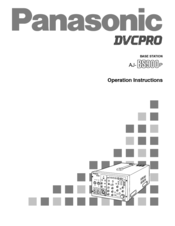 Panasonic AJ-BS900P Operation Instructions Manual