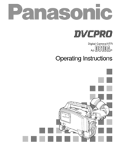 Panasonic AJ-D810A Operating Instructions Manual