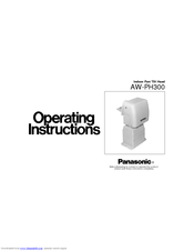 Panasonic AW-PH300 Operating Instructions Manual