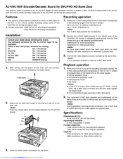 Panasonic AJ-YA455P Manual