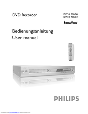Philips DVDR730/00 User Manual