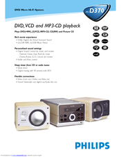 Philips MCD370 Specifications
