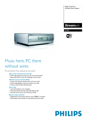 Philips Streamium SL50I/05 Specifications