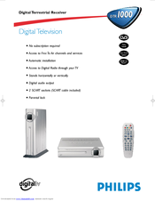 Philips DTR1000/00M Technical Specifications
