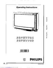 Philips 28PW778A/54 Operating Instructions Manual
