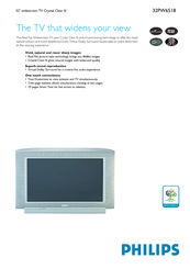 Philips 32PW6518/05 Technical Specifications
