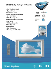 Philips 32PW6526 Specifications