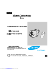 Samsung VP-W60B Owner's Instruction Manual