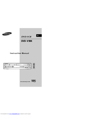 Samsung DVD-V90K Instruction Manual