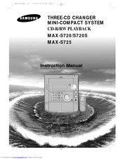 Samsung MAX-S720S Instruction Manual