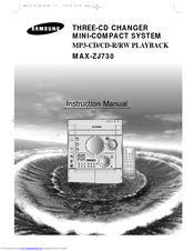 Samsung MAX-ZJ730 Instruction Manual