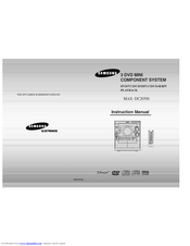 Samsung MAX-DC20500 Instruction Manual