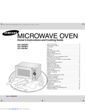 Samsung CE1185GWC/XSA Owner's Instructions Manual