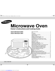 Samsung CE2713N Owner's Instructions Manual