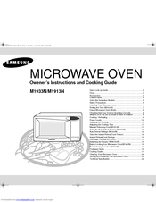 Samsung M1933N Owner's Instructions Manual