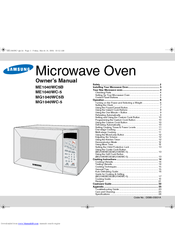 Samsung ME1040WC5B Owner's Manual