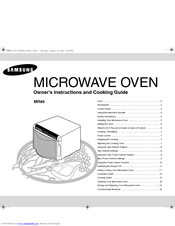 Samsung MR85 Owner's Instructions Manual