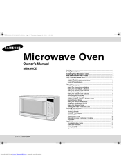 Samsung MS83HCE Owner's Manual
