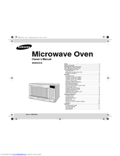 Samsung MS83HCE-S Owner's Manual