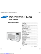 Samsung MW1041SA Owner's Manual