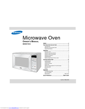 Samsung MW841WA Owner's Manual