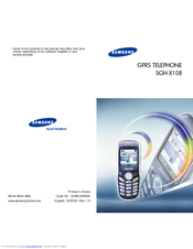 Samsung SGH-X108IBA Manual