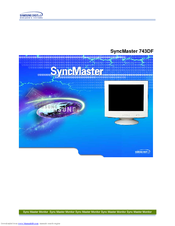 Samsung SyncMaster 743DF Manual