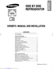 Samsung RS21NNSM Owner's Manual And Installation
