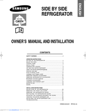 Samsung RS23NAMS Owner's Manual And Installation