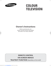 Samsung CW21A083N Owner's Instructions Manual