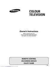 Samsung CZ-21K30G1 Owner's Instructions Manual