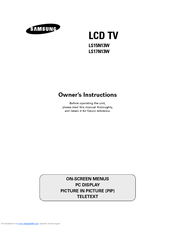 Samsung LS17N13W Owner's Instructions Manual