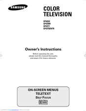 Samsung SP-43T7HL Owner's Instructions Manual