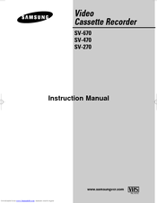 Samsung SV-470 Instruction Manual