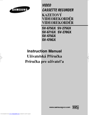 Samsung SV-675GX Instruction Manual