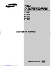 Samsung SV-272I Instruction Manual