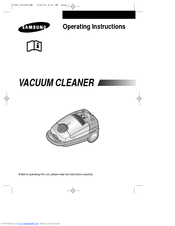 Samsung VC-8932ET Operating Instructions Manual