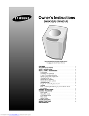 Samsung WA1034D0 Owner's Instructions Manual