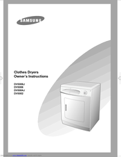Samsung DV5008J Owner's Instructions Manual