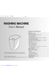 Samsung WA1151S User Manual