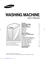 Samsung WA11K2S User Manual