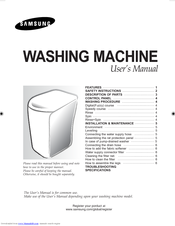 Samsung WA60N2 User Manual