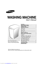 Samsung WA82H1 User Manual