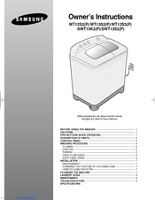 Samsung WT13S2 Series Owner's Instructions Manual
