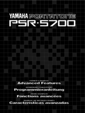 Yamaha Portatone PSR-5700 Advanced Features